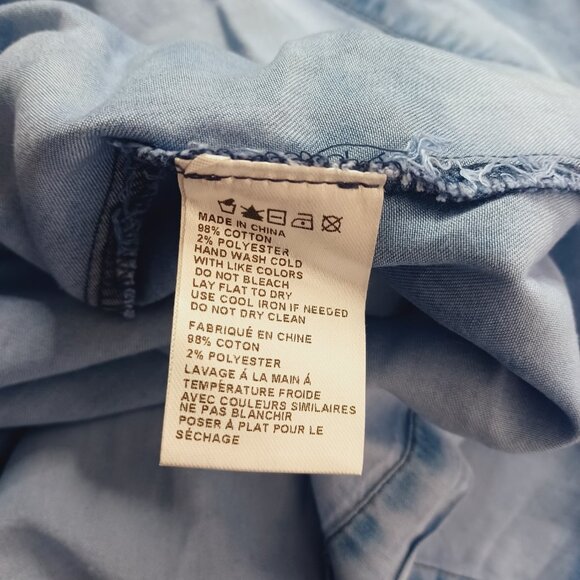 Paper Crane Soft Denim Dress Size Small - Picture 3 of 4